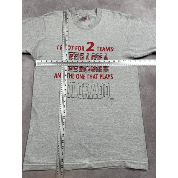 VTG University Of Nebraska NCAA Fruit Of The Loom Graphic T-Shirt Adult Sz L - Picture 7 of 16